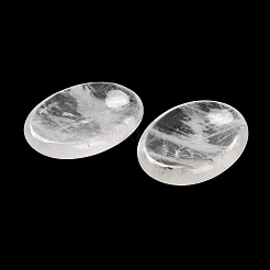 天然水晶オーバル心配石  不安治癒クリスタルサムストーン  34~35x24~25x6~7mm&nbsp;G-R487-01B