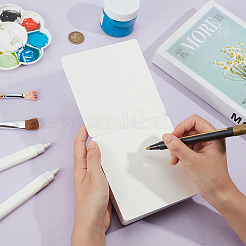 ポータブルアート描画スケッチブック1冊  正方形  ホワイト  120x120x28mm  60枚/枚&nbsp;OFST-BC0001-07A