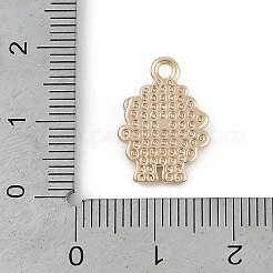 真鍮チャーム  カドミウムフリー＆ニッケルフリー＆鉛フリー  羊チャーム  18KGP本金メッキ  16.5x11.5x3mm  穴：1.6mm&nbsp;X-KK-Z075-07G