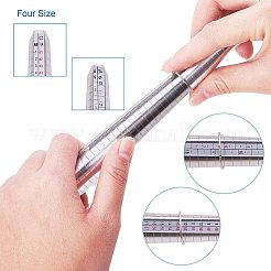 ジュエリーツール  取り外し可能な両面ゴムハンマー  マレット  アイアン製金床アンビル叩き台  木のパーツ  ステンレス製の定規  304ステンレススチールビーズピンセットとジュエリープライヤー  ミックスカラー  28x1.2~2.5cm  約12個/セット&nbsp;TOOL-PH0016-36