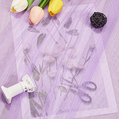 ポリエステルメッシュ生地  蚊帳と衣類アクセサリー  プラム  1600x1000x0.1mm&nbsp;DIY-WH20009-40J