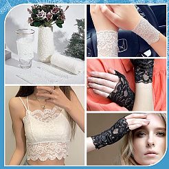 4ヤード 2色 ナイロン 花 葉 ウェーブエッジ レーストリム  花レースリボン  結婚式の飾り付けに  縫い  髪の弓作り  ギフト包装  ミックスカラー  5-7/8インチ（150mm）  2ヤード/カラー&nbsp;OCOR-GF0002-60