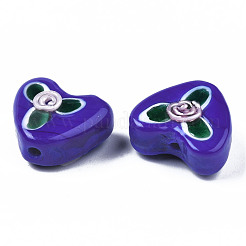 Handmade Bumpy Lampwork Beads Strands&nbsp;LAMP-N021-031B