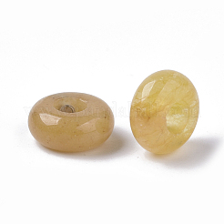 Natural Topaz Jade European Beads&nbsp;G-Q503-15
