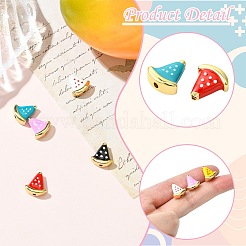 6Pcs 6 Colors Rack Plating Brass Beads&nbsp;KK-CJ0002-60