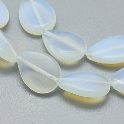 オパールビーズ連売り  ティアドロップ  18x13x4mm  穴：1mm  約22個/連  15.3インチ（39cm）&nbsp;G-G793-01B-04