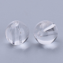 透明なアクリルビーズ  ラウンド  透明  26x25.5mm  穴：3.5mm&nbsp;X-TACR-Q255-26mm-V01