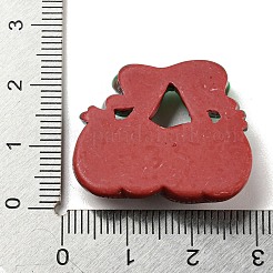 クリスマス 不透明樹脂 デコデン カボション  ファイヤーブリック  チェリー  23x27x8.5mm&nbsp;RESI-B022-01E