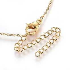 304 Stainless Steel Brass Cubic Zirconia Pendant Necklaces&nbsp;NJEW-O108-13