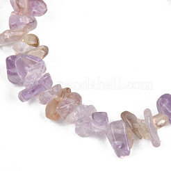 Unisex Chip Natural Ametrine Beaded Stretch Bracelets&nbsp;BJEW-S143-52