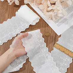 5 Yards Embroidery Flower Cotton Ribbons&nbsp;OCOR-FH0001-42