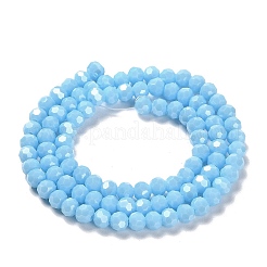 Electroplate Opaque Glass Beads Strands&nbsp;LS-EGLA-A035-P4mm-A08