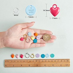 DIY Love Dangle Earring Making Kits&nbsp;DIY-SZ0008-61