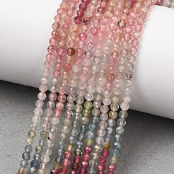Gradient Color Natural Multicolor Tourmaline Beads Strands&nbsp;G-D110-A02-04