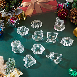 12Pcs 3 Styles Christmas Theme Transparent Acrylic Beads&nbsp;TACR-TA0001-76