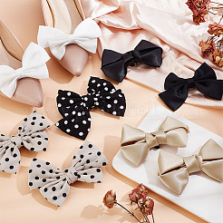 6 Styles Polyester Bowknot Shoe Decorations&nbsp;AJEW-GA0007-58