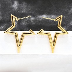Ion Plating(IP) 304 Stainless Steel Stud Earrings for Women&nbsp;STAS-D084-25G