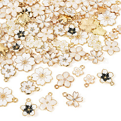 100Pcs 10 Styles Alloy Enamel Charms&nbsp;ENAM-TA0003-09