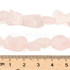 生の粗い天然のクォーツビーズ連売り  ナゲット  6~24x7~16x4~10mm  穴：1mm  約25~38個/連  15.35~15.94''（39~40.5センチメートル）&nbsp;G-M453-D01