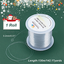 ナイロンワイヤー  釣り糸  透明  0.2mm  約130m /ロール&nbsp;NWIR-PH0001-14-0.2mm