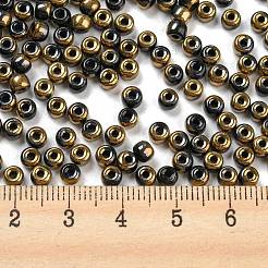 Metallic Colors Glass Seed Beads&nbsp;SEED-Z001-C-D11