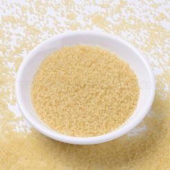 MIYUKIデリカビーズ  シリンダー  日本製シードビーズ  11/0  （db1272)透明マットライトストロー  1.3x1.6mm  穴：0.8mm  約2000PCS /ボトル  10 G /ボトル&nbsp;SEED-JP0008-DB1272