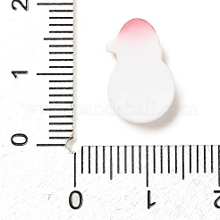 クリスマス オペーク レジン カボション  雪だるま  15x9x3.5mm&nbsp;RESI-R453-01B