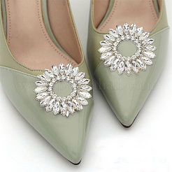 6Pcs 3 Style Alloy Crystal Rhinestone Shoe Decorations&nbsp;FIND-WR0011-30