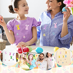 21Pcs 2 Styles Easter Polyester Clothing Patches&nbsp;PATC-ME0001-34