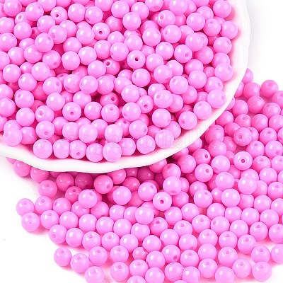 Opaque Baking Paint Glass Beads&nbsp;DGLA-T004-02I-1
