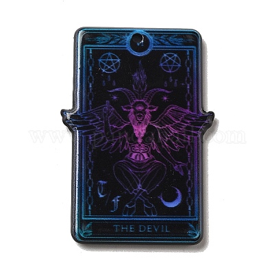 Double-sided Printed  Acrylic Pendants&nbsp;MACR-M022-02C-1