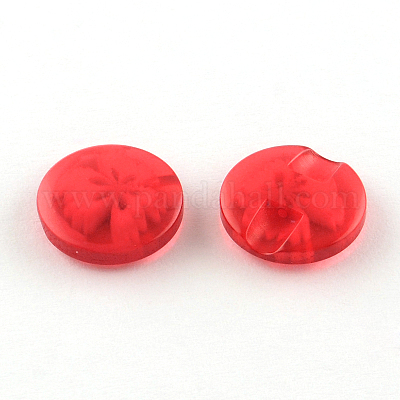 半透明の模様ボタン  樹脂ボタン  サクランボ色  直径約14mm  穴：1mm  約270個/袋&nbsp;NNA0VFC-1