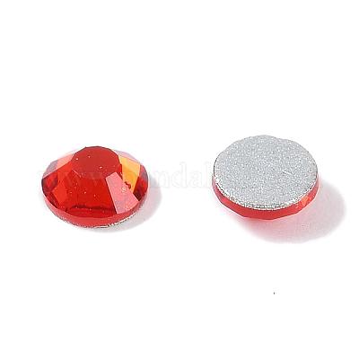 フラットバックガラスラインストーン  グレードA  バックメッキ  多面カット  半円  ライトシャム  3~3.2mm  約1440個/袋&nbsp;RGLA-C002-SS12-227-1