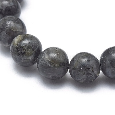 Natural Larvikite Bead Stretch Bracelets&nbsp;BJEW-K212-B-046-1