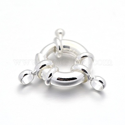 Rack Plating Brass Spring Ring Clasps&nbsp;KK-D399-C-S-NF-1