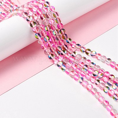 Synthetic Moonstone Beads Strands&nbsp;G-E573-02A-17-1