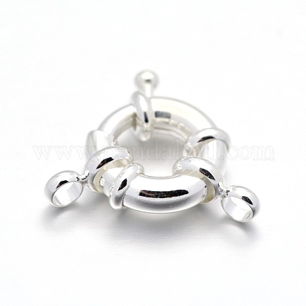 Rack Plating Brass Spring Ring Clasps&nbsp;KK-D399-C-S-NF-1