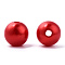 Spray Painted ABS Plastic Imitation Pearl Beads, Round, Red, 8x7.5mm, Hole: 1.8mm, about 2080 pcs/500g