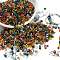 8/0 Glass Seed Beads, Silver Lined Round Hole, Round, Mixed Color, 2~3x1.3~3mm, Hole: 0.8~1.2mm, about 10000pcs/pound