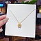 Stainless Steel Cable Chain Necklaces, Rhinestone Pendant Necklaces, Clover, 8.27~19.69 inch(21~50cm)