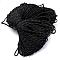 7 Inner Cores Polyester & Spandex Cord Ropes, with Patterns, for Rope Bracelets & Shoe Lace Cord Making, Black, 4mm, about 109.36 yards(100m)/bundle, 420~500g/bundle