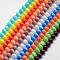 Cat Eye Beads, Round, Mixed Color, 10mm, Hole: 0.8mm, about 39pcs/strand, 15 inch