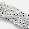 Handmade Evil Eye Lampwork Flat Round Bead Strands, White, 6x3mm, Hole: 1mm, about 65pcs/strand, 14 inch