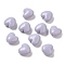 Opaque Acrylic Beads, Heart, Light Steel Blue, 9x9.5x5.5mm, Hole: 1.5mm, about 1650pcs/500g