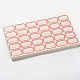 ラベルシールステッカー  レッド  29x45mm  30PCS /紙  紙：272x169mm  48paper /袋&nbsp;TOOL-N003-05-1