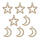 8Pcs 2 Styles Alloy Pendants&nbsp;FIND-YW0003-61-1