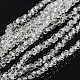 ガラスビーズ連売り  骨  透明  2x4mm  穴：1mm  約260~270個/連  17.32~17.71インチ（44~45cm）&nbsp;EGLA-F031-I01-2
