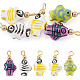5Pcs Porcelain Pendants&nbsp;PALLOY-TAC0223-1