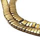 Electroplated Non-magnetic Synthetic Hematite Beads Strands&nbsp;G-G089-A02-04-3