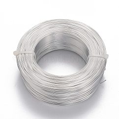 Anodized Aluminum Wire, Bendable Metal Craft Wire, Flexible Craft Wire, for Beading Jewelry Craft Making, Silver, 18 Gauge, 1.0mm, 200m/500g(656.1 Feet/500g)